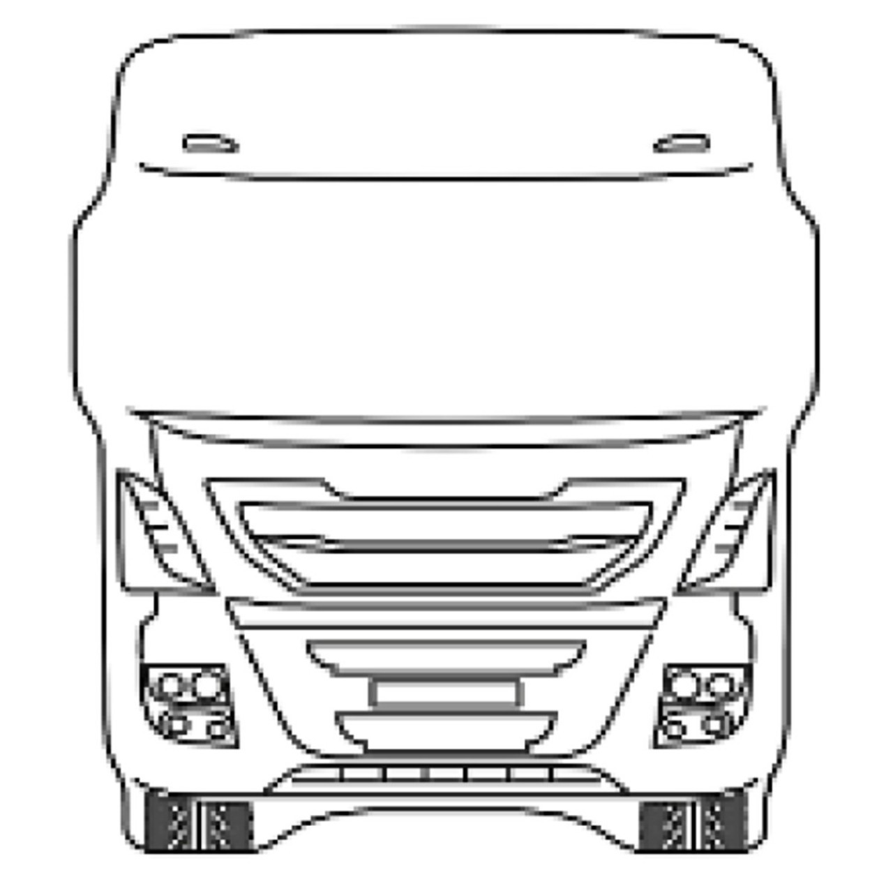Iveco Kabin Canlandırma Ayna Dik Kollu 140x170 mm