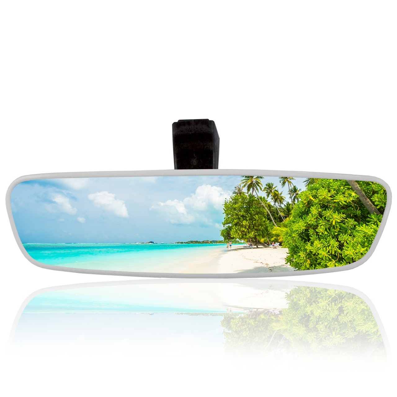 Universal Pırlanta Şahin Ayaklı-5 İç Dikiz Aynası 249x64 mm Beyaz