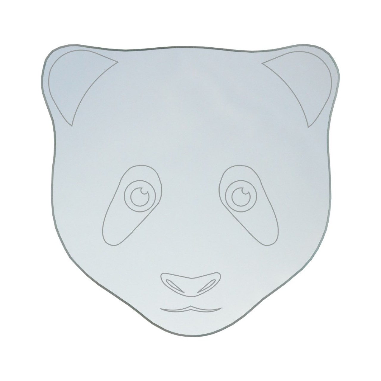 Kiva Panda Blind Spot Baby Mirror 115x115 mm TECHNICAL DRAWINGS