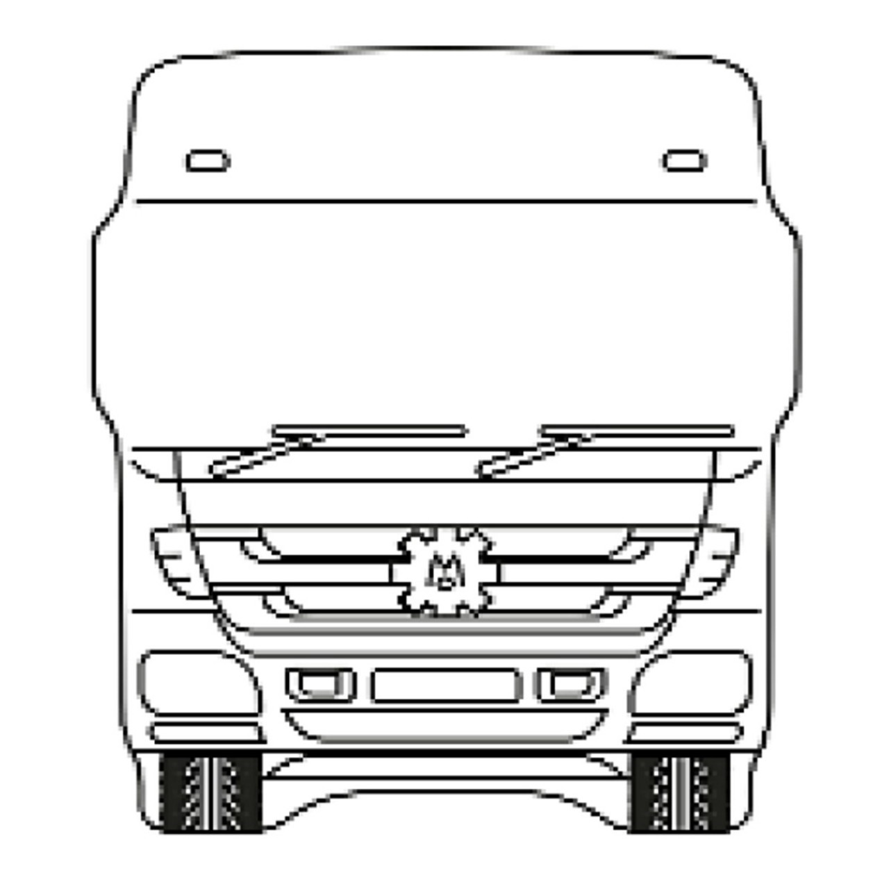 Mercedes Kabin Canlandırma Ayna Dik Kollu 140x170 mm